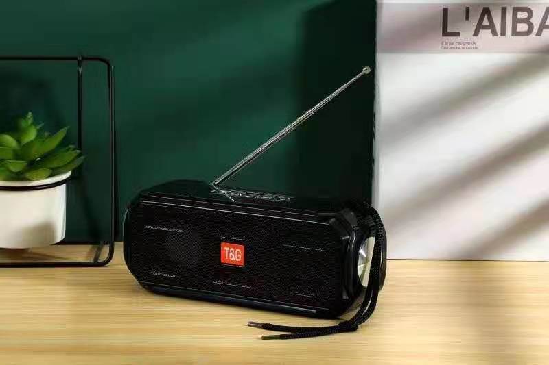 2020 New Solar Bluetooth Speaker Tg280 with Flashlight, with TF/USB/FM/Aux/Handsfree/Tws