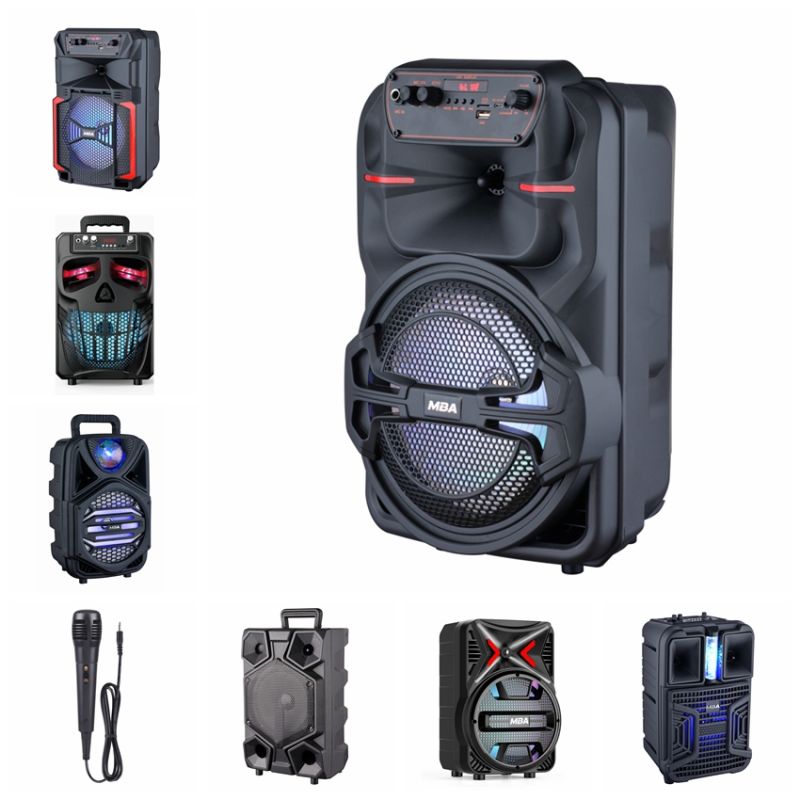 8" Promotion Portable Active Computer Speaker with Bluetooth Karaoke DJ Woofer and Wireless Microphone
