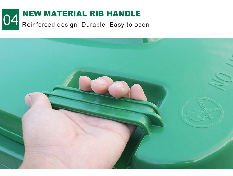 Wholesale Plastic Trash Cans with Wheelie/Mobile Garbage Bin Plastic 50L 80L 100L 120L Bins