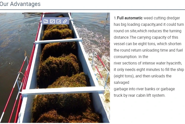 Automatic Trash Skimmers Boat Trash Hunter Manufacturer Aquatic Weed Harvesting Equipment