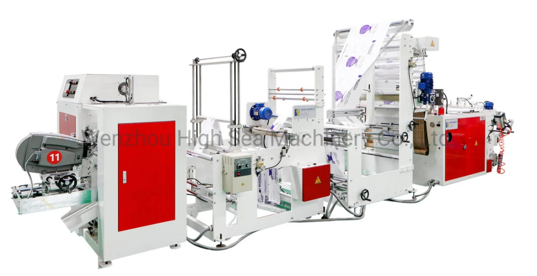 Automatic Flat Trash Garbage PE Biodegradable Bag Making Machine