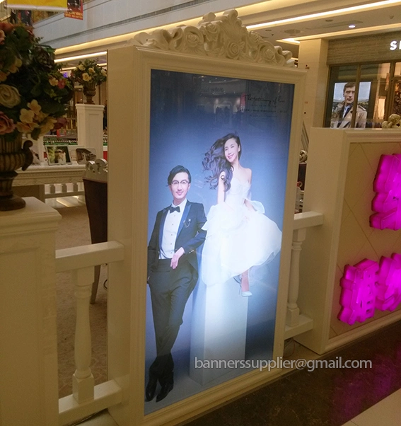 Custom Printing High Quality PET Backlit Light Film Banner For Display Lightbox