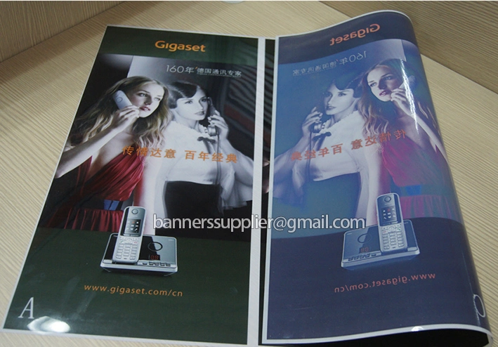 Custom Printing High Quality PET Backlit Light Film Banner For Display Lightbox