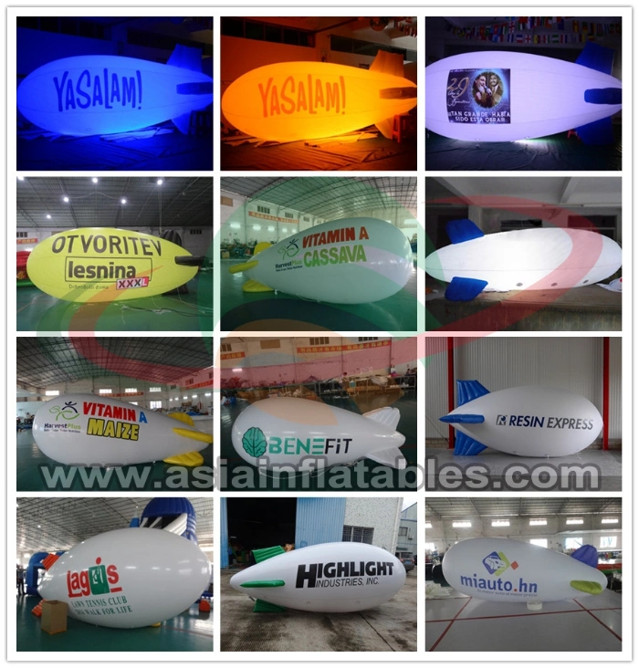 Inflatable LED Light PVC Blimp Airship / Airplane /Advertising Inflatables