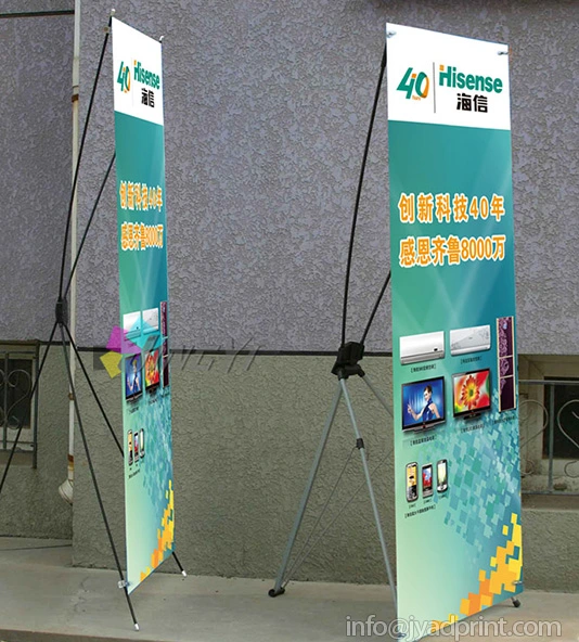 Custom Exhibition Trade Show X Banner Display Racks