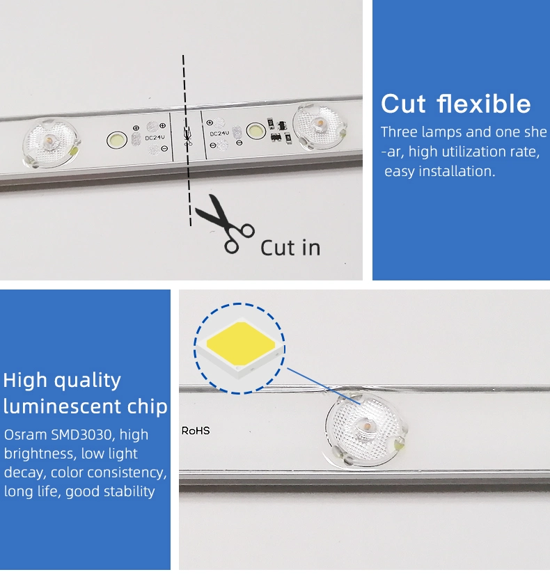 High Power LED DC24V Aluminum LED Strip Bar Backlit Backlit Lighting