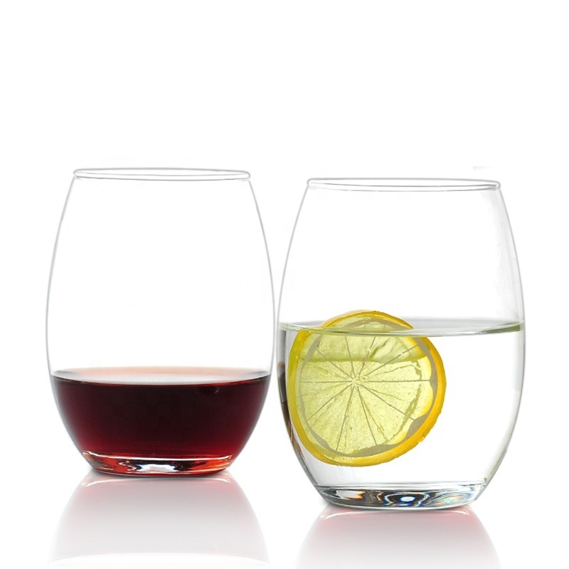 Wholesale Bulk Vintage Round Stemless Wine Glass Whisky Water Drinking Glasses