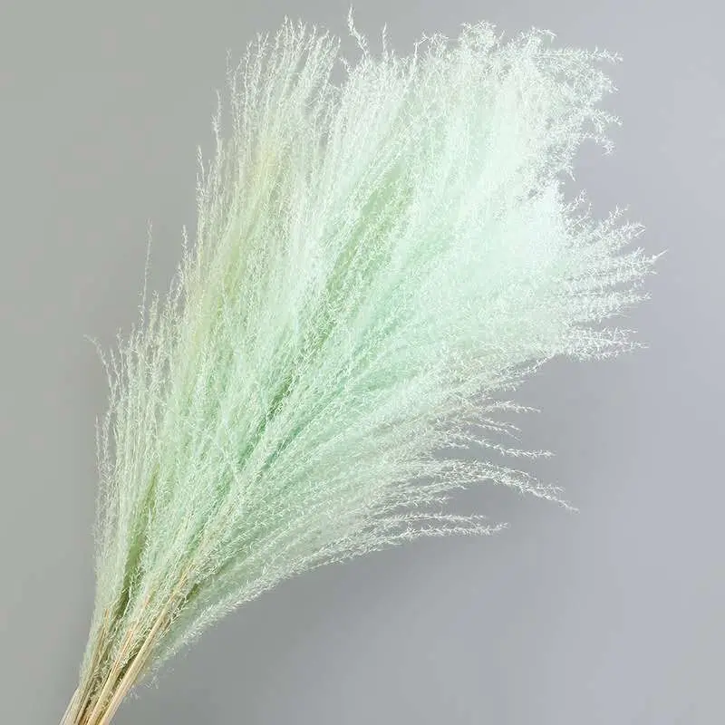 2019 Best Selling Flower Blue Decorative Dried Horsetail Whisk Fly Whisk Light Blue for Decoration