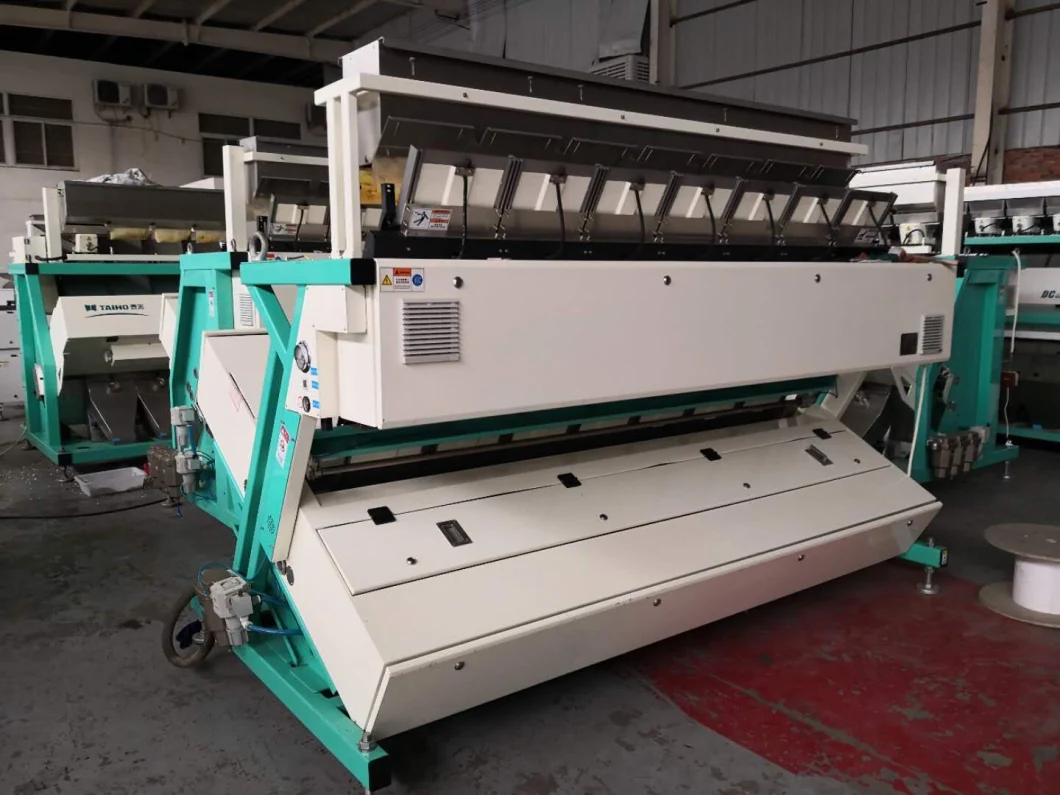 Rice Grain Tea Peanut Bean Taiho Meyer CCD Color Sorting Machine 7 Chutes
