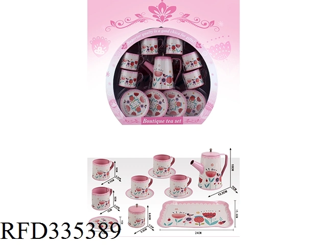 Tea Cup Girl Kitchen Food Toy Set Floral Tea Set Gift