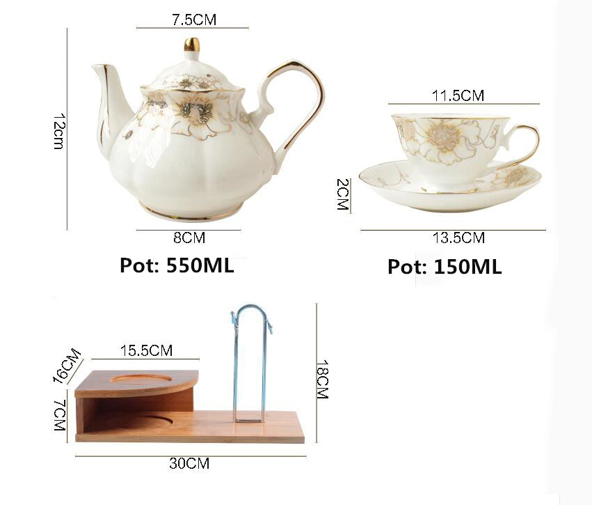 Bone China Dinner Set Ceramic Tea Set Fine Bone China Tea Coffee Set