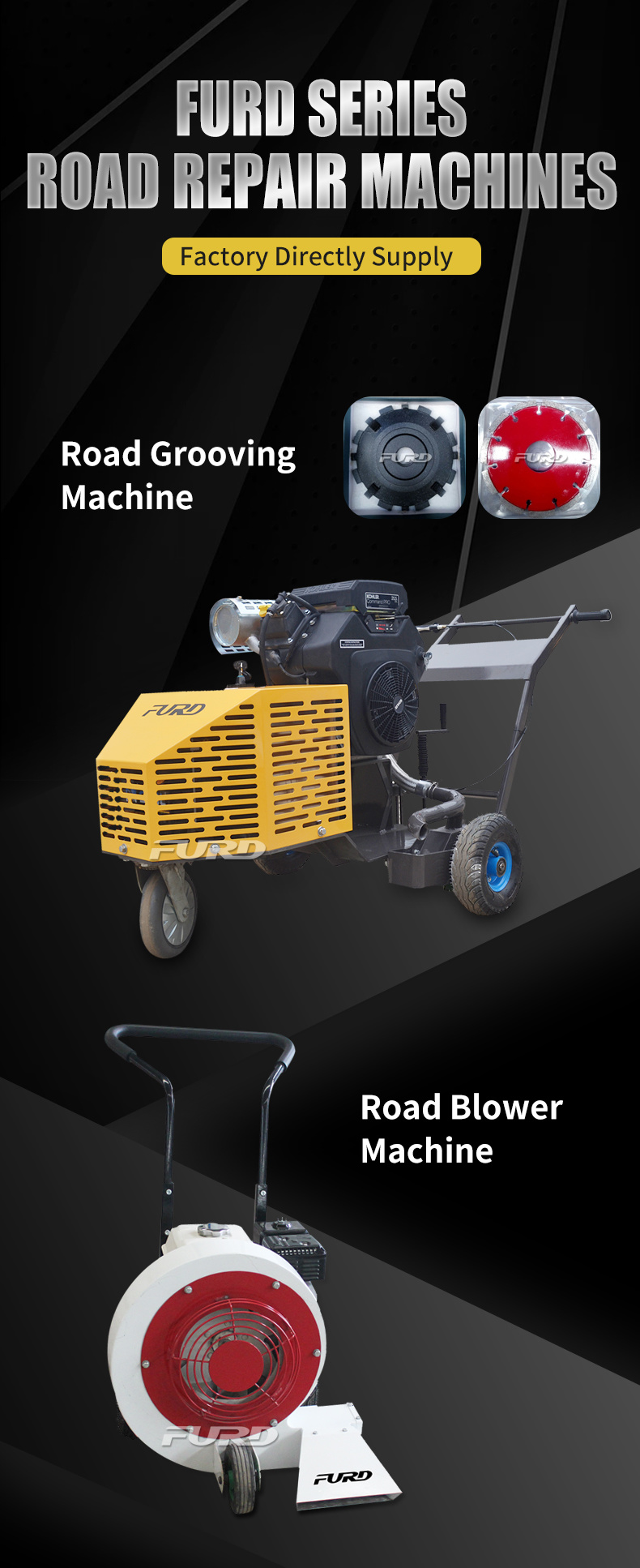 Furd Series Road Repair Machine, Grooving Machine, Asphalt Crack Sealing Machine