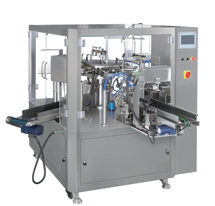 Vertical Zipper Pouch Powder Rotary Packing Machine
