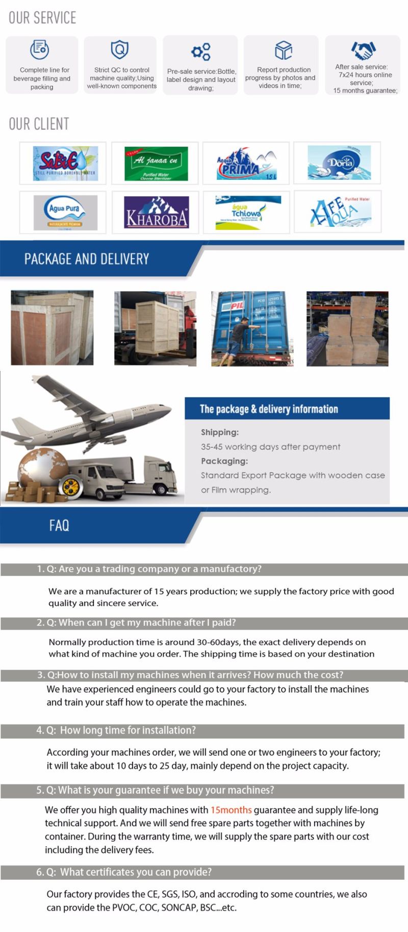 Automatic Bottled CSD Filling Bottling Machinery Plant