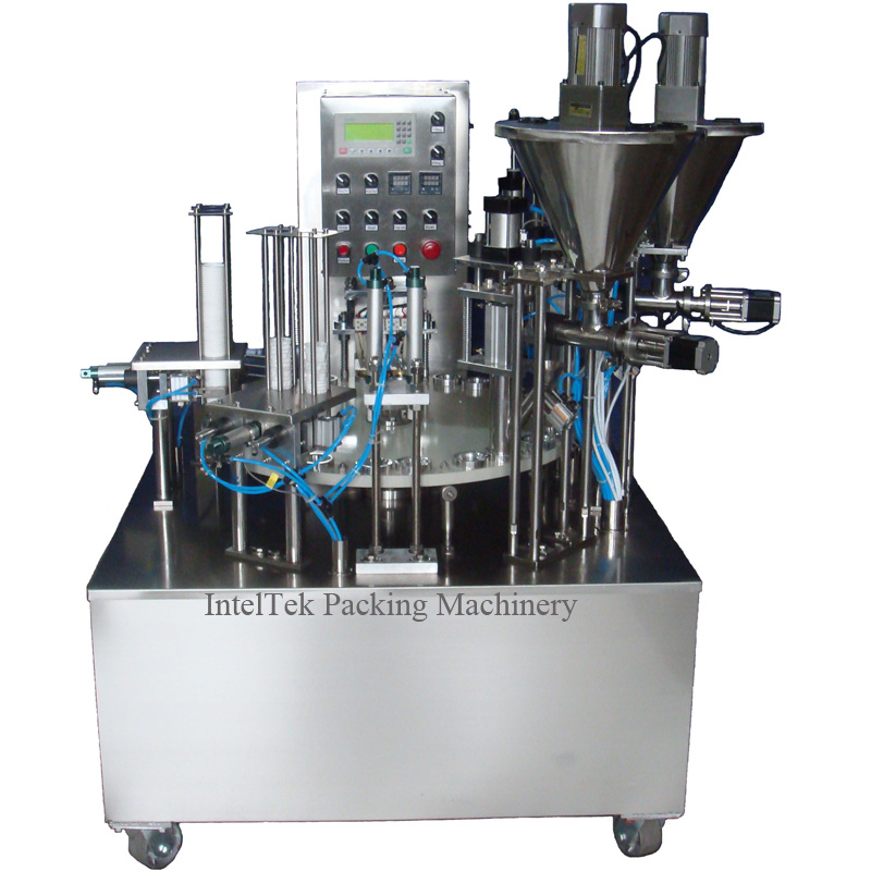 High Speed Rotary Type Price for K-Cup or Nespresso Coffee Powder Filling Sealing Machine