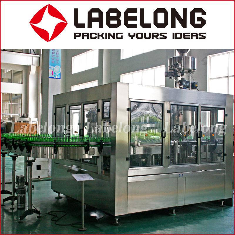 Automatic Glass Bottle Carbonated Sparkling Beverage Water Bottling Filling Machinery