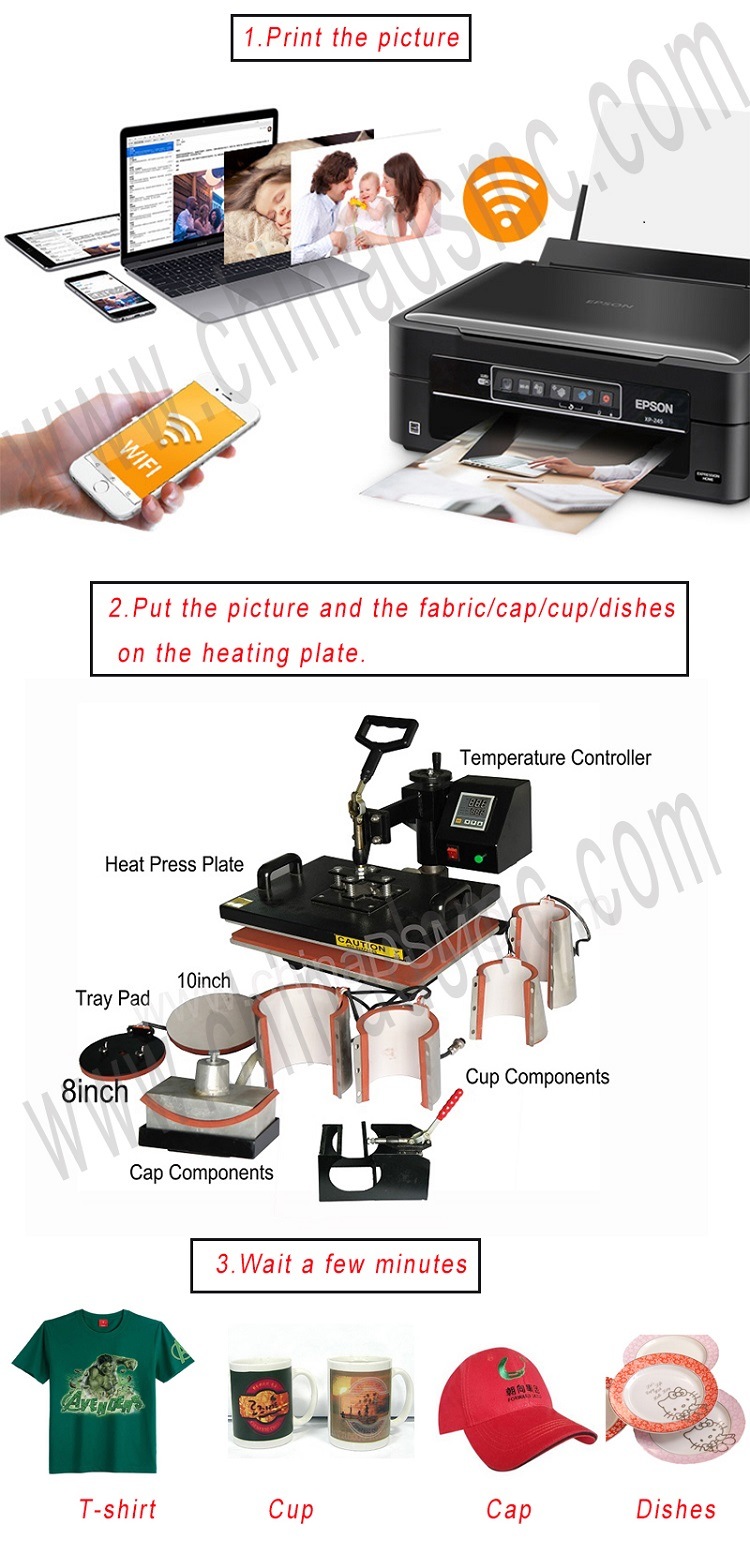 8 in 1 Combo Magic Mug Machine Sublimation Machine for Mugs