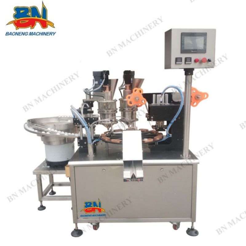 Powder Bottling Machine with Bottle Washing Filling Sealing Capping Labeling Line