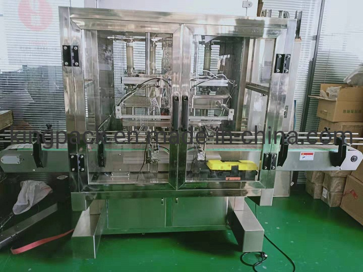 Servo System Four Nozzles Automatic Filling Machine for Cream, Sauce, Butter, Honey, Milk, Chocolate Sauce, Filling Machine Detergent Filling Machine,