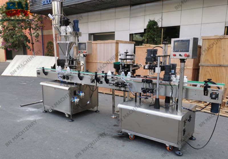 Automatic Powder Bottling Machine with Capping Machine