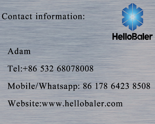 Hellobaler horizonotal Closed Door Baling Machinery for aluminum cans Recycling