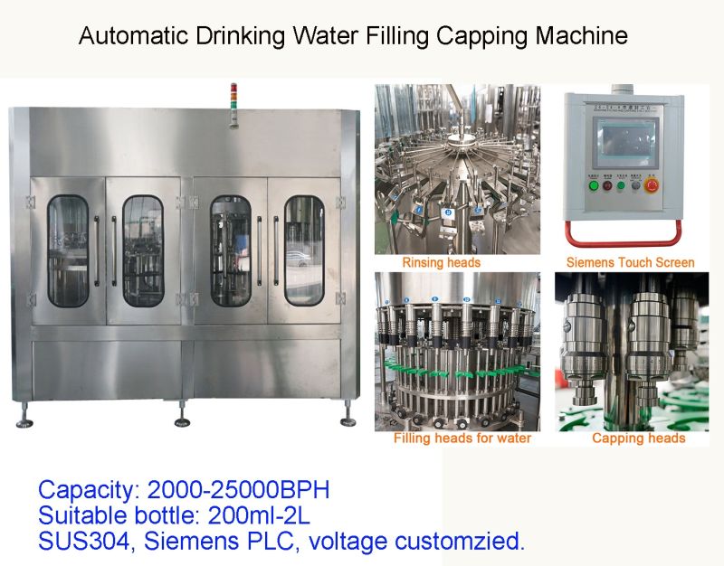 Pure Water Packing Filling Machine for Plastic Bottles