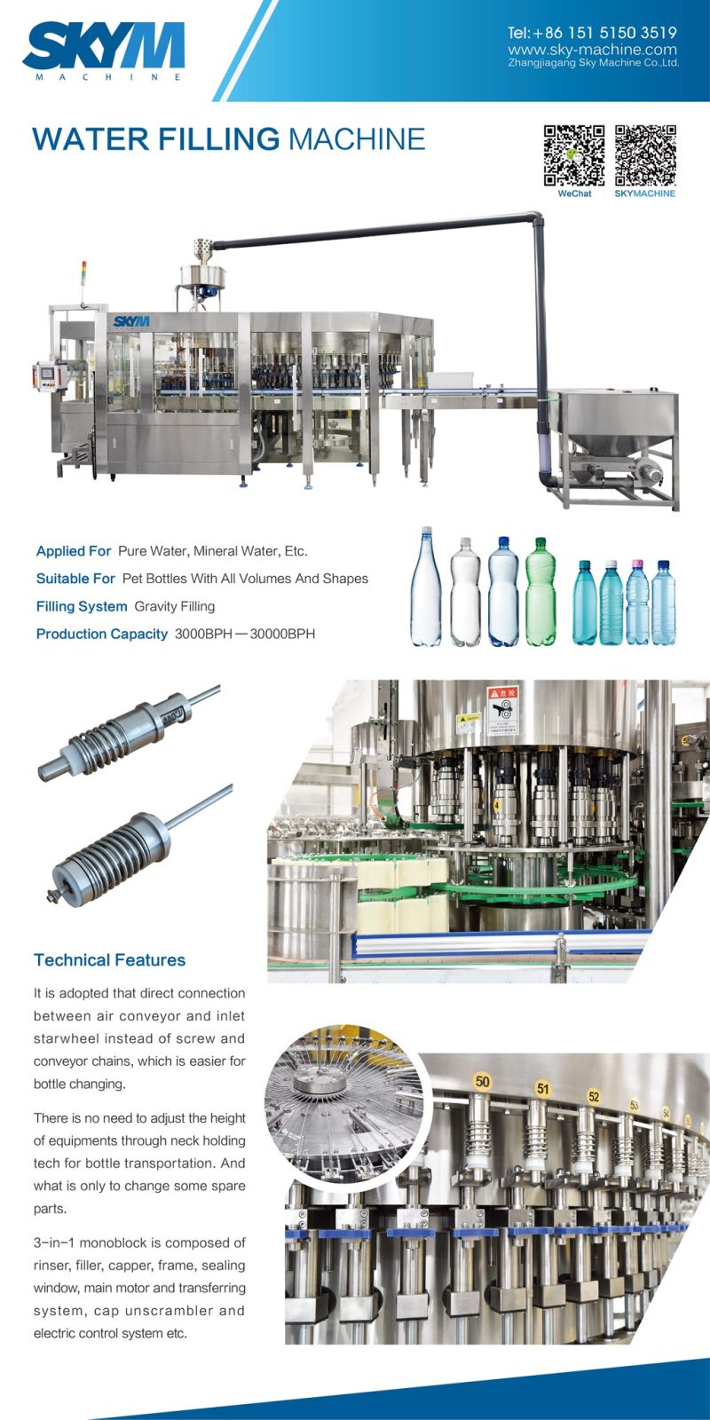 Automatic Complete Bottle Mineral Water Plant/Drinking Water Filling Machine Manufacturers in China