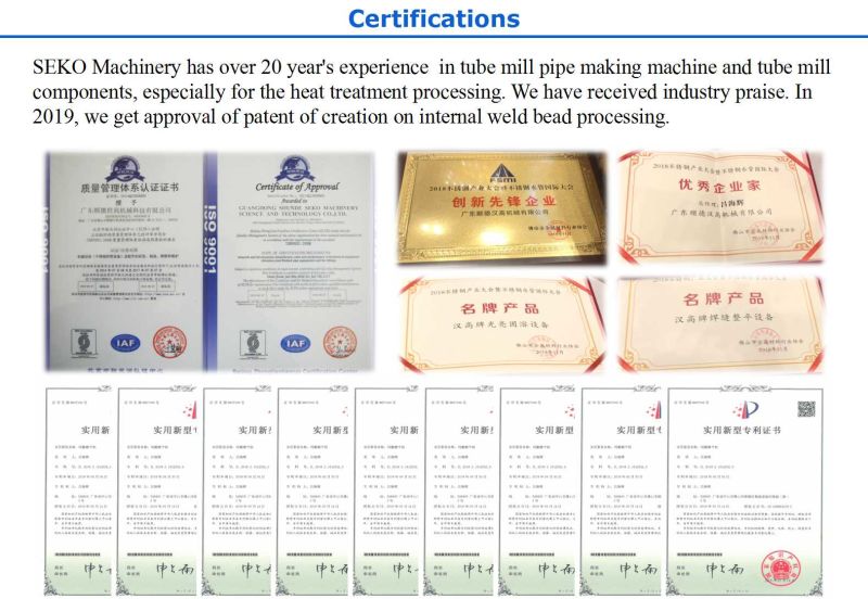 ASME Standard Pipe Bright Annealing Induction Heat Treating Equipment