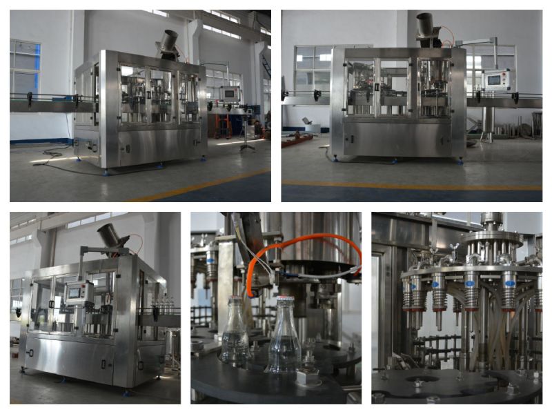 Automatic Glass Bottle Crown Cap Wine/Alcohol/Liquor/Spirits/Beer Washing Filling Capping Bottling Machine