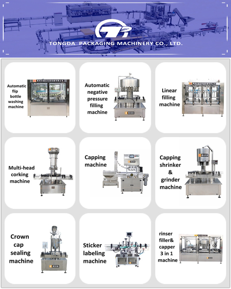 Automatic Filling and Corking Machine Washing Filling Capping Machine