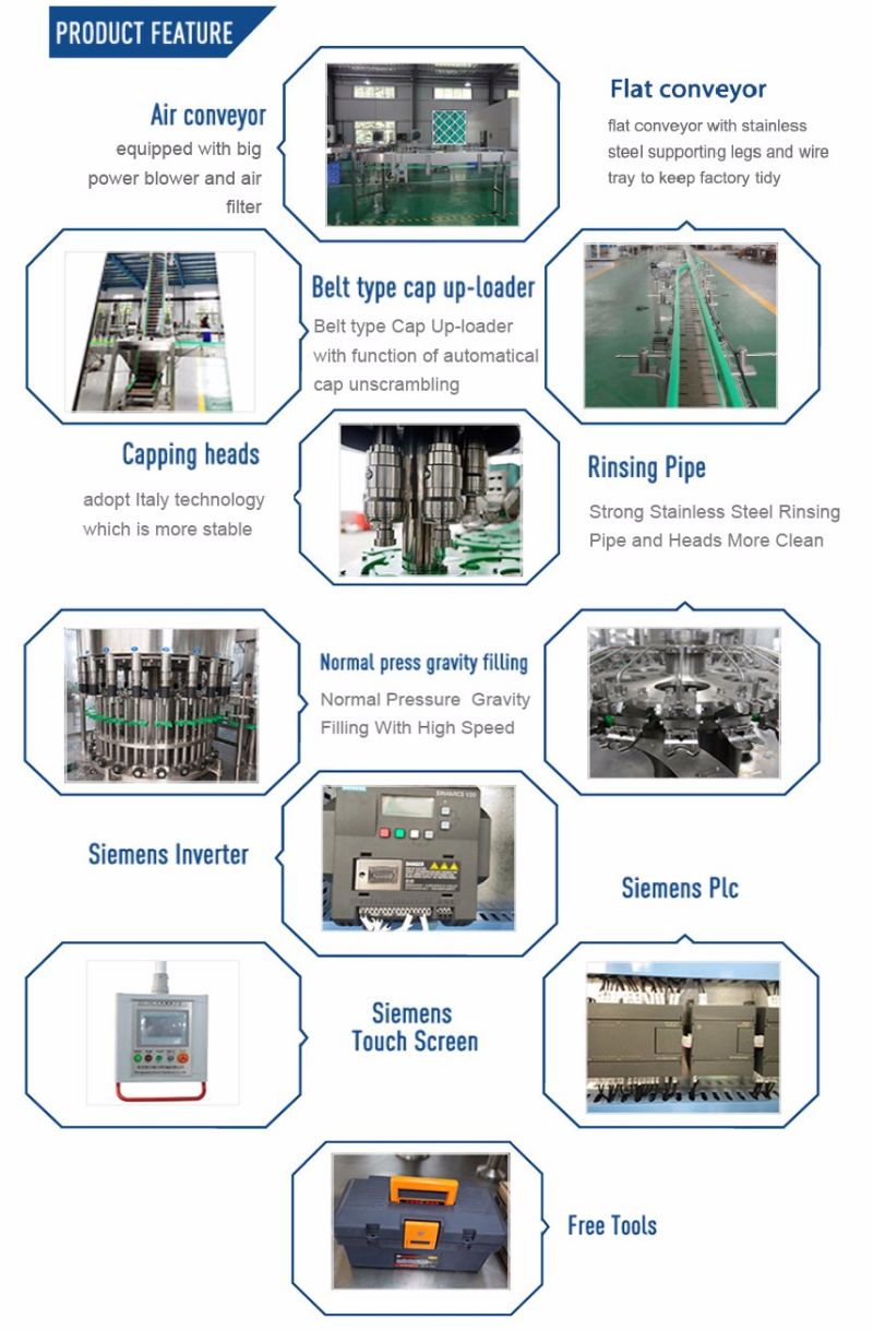 Liquid Water Filling Bottling Machine for Bottles