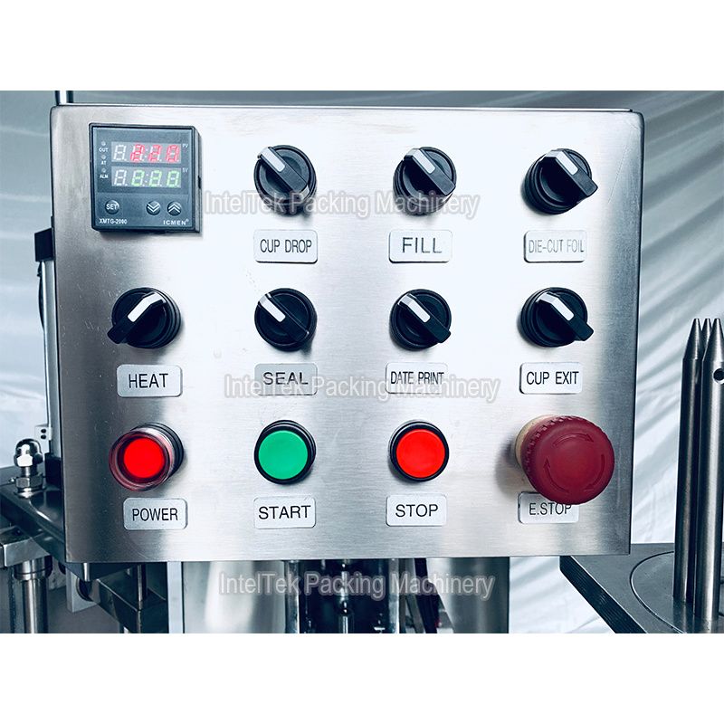 Automatic Coffee Capsule Filling Sealing Machine Food Processing Machinery