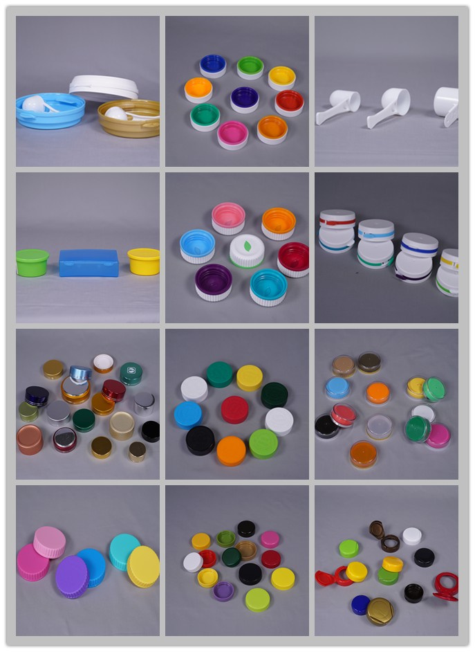 Plastic Pet Green Round Bottle for Medicine/Cosmetic Packaging with Various Cap