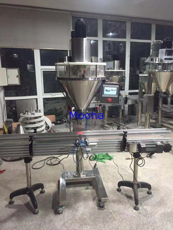 Automatic Coffee Cocoa Spicy Milk Whey Protein Powder Jar Filling Machine, Auger Powder Bottle Filling Machine, Auger Powder Filler