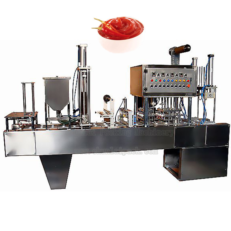 Automatic Sauce Thick Liquid Species Pepper Sauce Bowl Filling Sealer