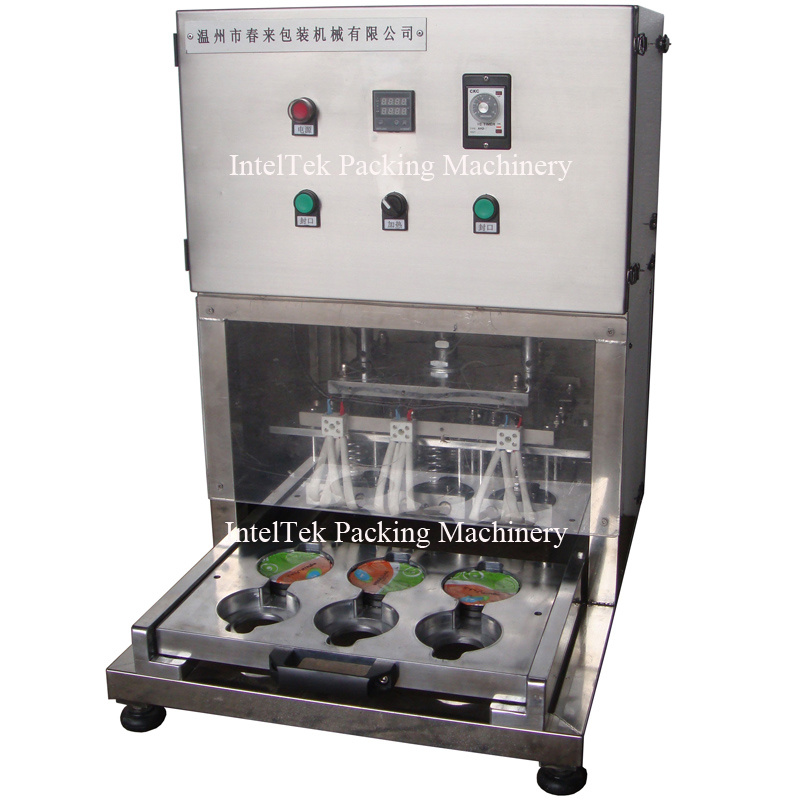 Small Production Plastic Box Kis-1 Vegetable Fruit Pneumatic Tray Sealing Machine