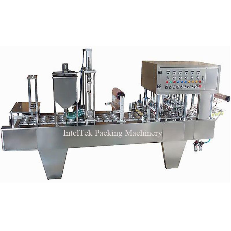 One Line Production Machine for Hummus Paste and Breadsticks, Including Filling and Sealing Machine