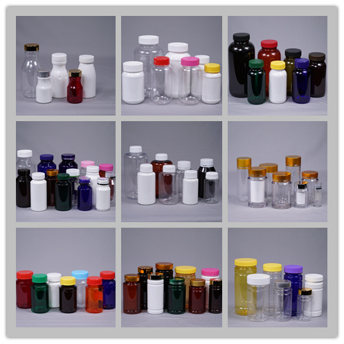 Pet/HDPE 175ml Round Bottle Plastic Medicine Capsule Bottle with Various Cap