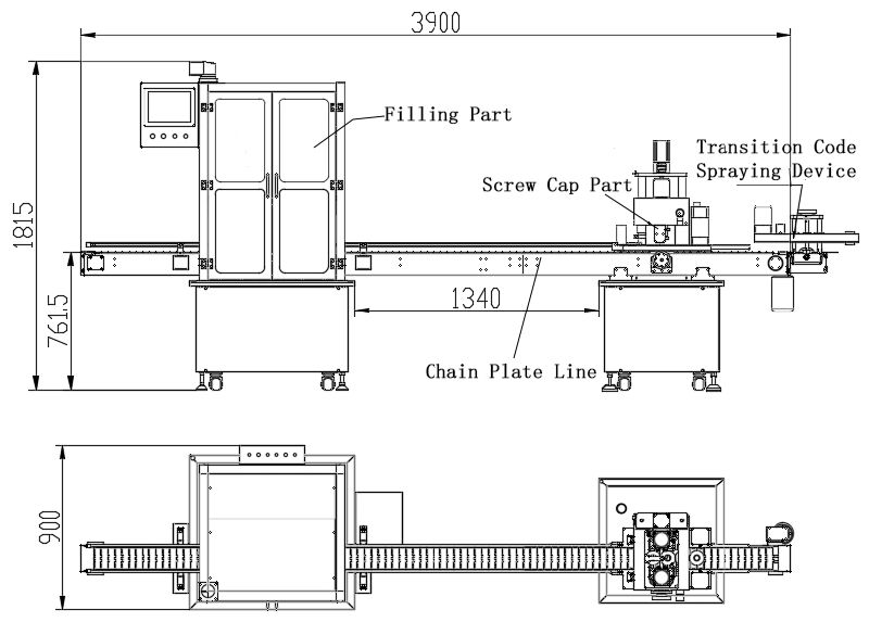 Full Automatic Essential Oil Bottle Filling Machine with Six Heads