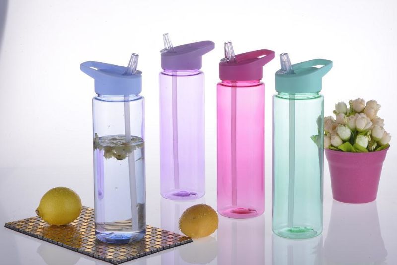 Popular Products 2020 BPA Free Bottles for Drinks Plastic with Lid and Straw Sell Plastic Bottles 700ml Juice Bottle Plastic