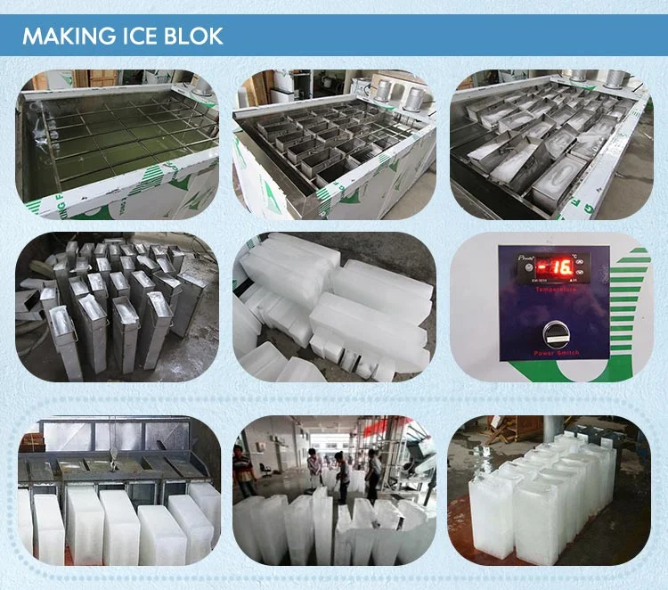 Ice Cube Ice Block Ice Brick Making Machine 2t Per Days