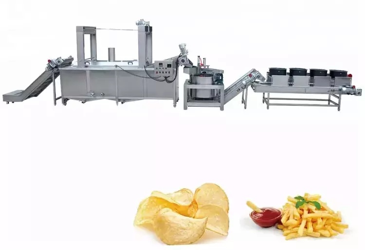 Industrial Use Fully Automatic Continuous Conveyor Belt Frying Machine