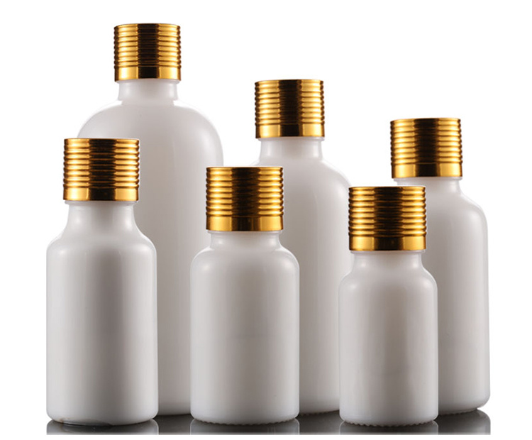 Hottest Sale 20 Ml 30 Ml 50 Ml 100 Ml Pearl White Porcelain Empty Essential Oil Glass Bottle