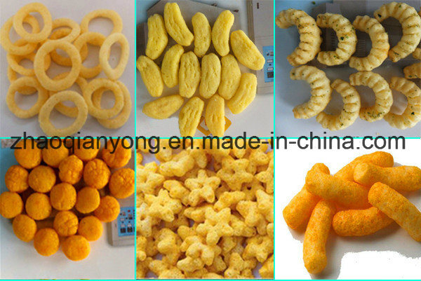 Factory Directly 100kg/H Corn Puffed Snack Food Extruder Line