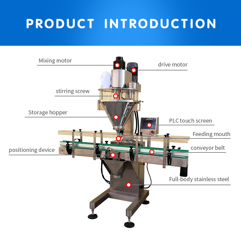 Automatic Bottle Filling Machine for Milk Powder Coffee