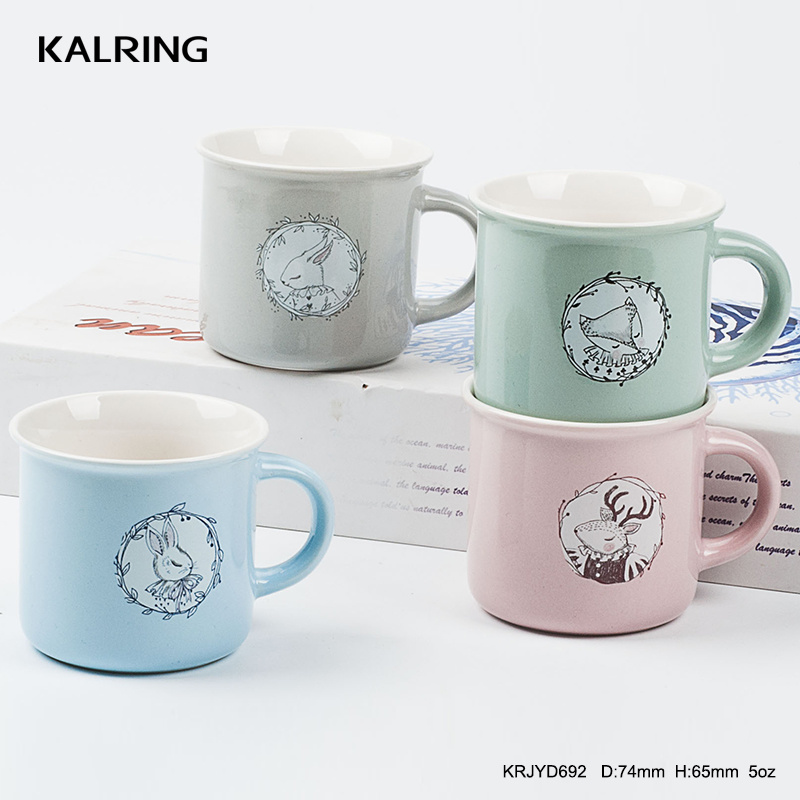 Enamel Mug with Spring Design for Bulk Sells for Wholesaler