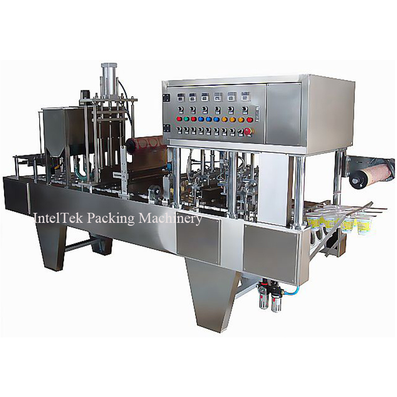 One Line Production Machine for Hummus Paste and Breadsticks, Including Filling and Sealing Machine