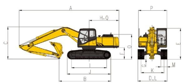 Carter New 6ton Small Hydraulic Excavators Machinery for Hot Sale