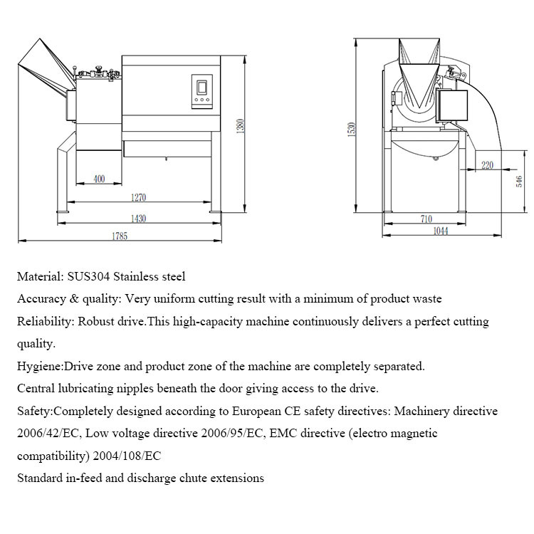 Meat Dicer Machine Chicken Dicer Machine Cheese Dicer Machine