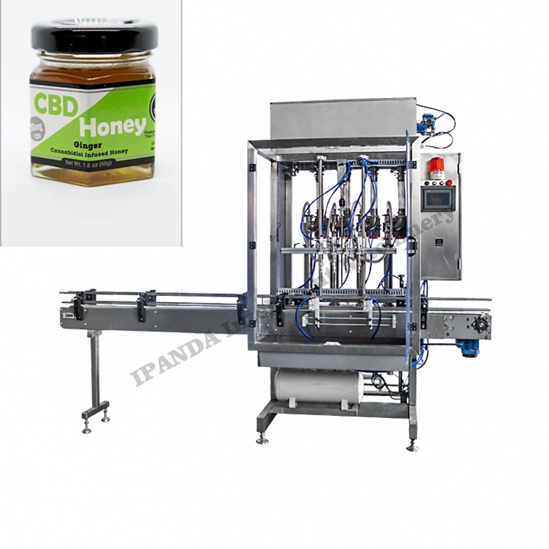 Bottle Sauce Filling Capping Machine, Automatic Honey Filling Machine